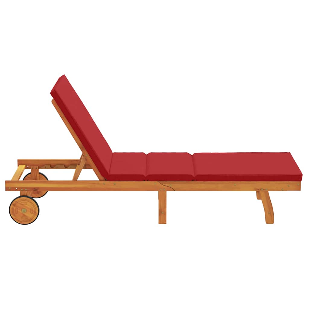 Napozó Barna 199 x 63 x 85 cm Tömör Akácfa