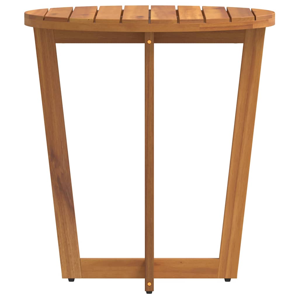 tömör akácfa kerti kisasztal kerek Ø70x75 cm
