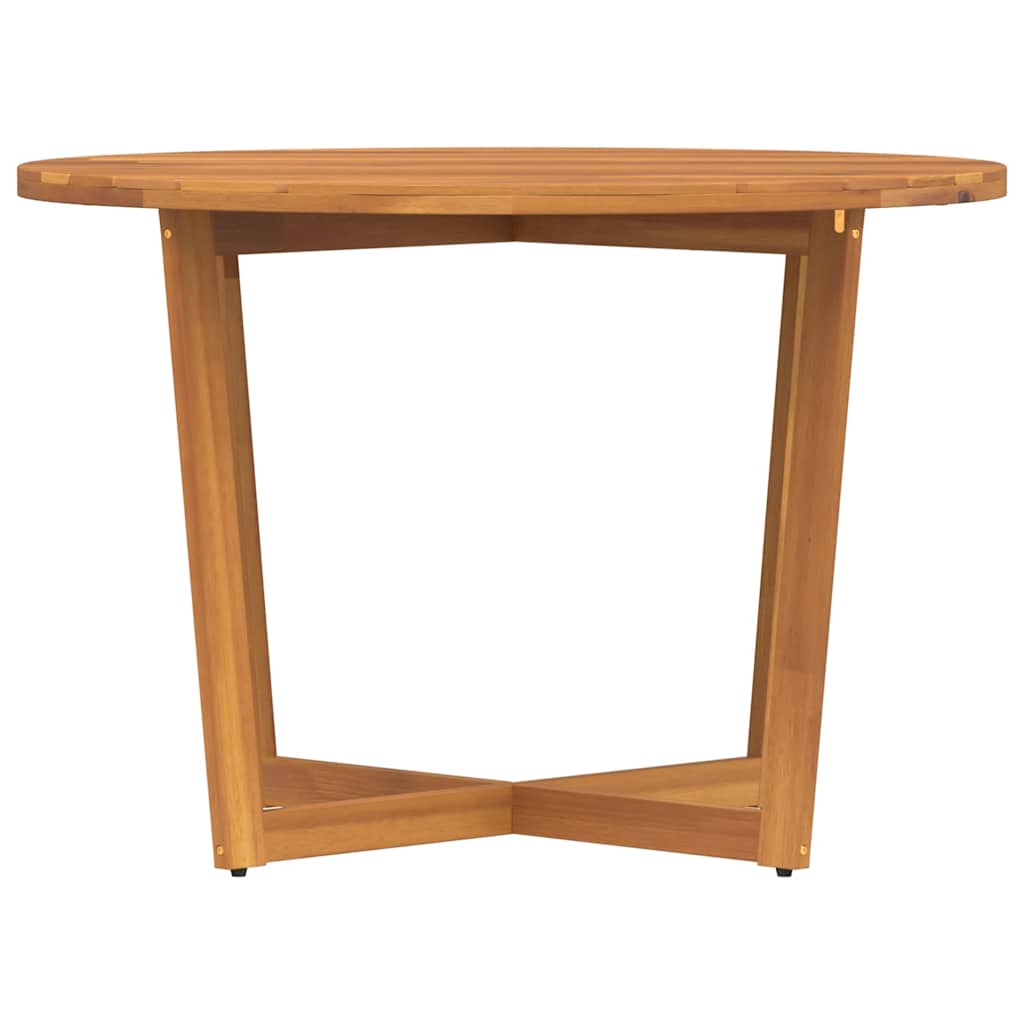 tömör akácfa kerti étkezőasztal kerek Ø110 x 75 cm