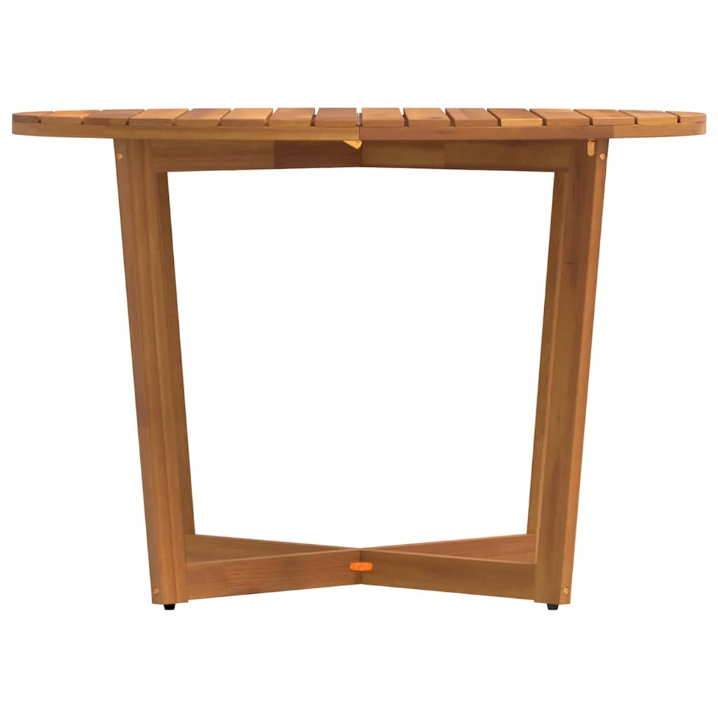 tömör akácfa kerti étkezőasztal kerek Ø110 x 75 cm