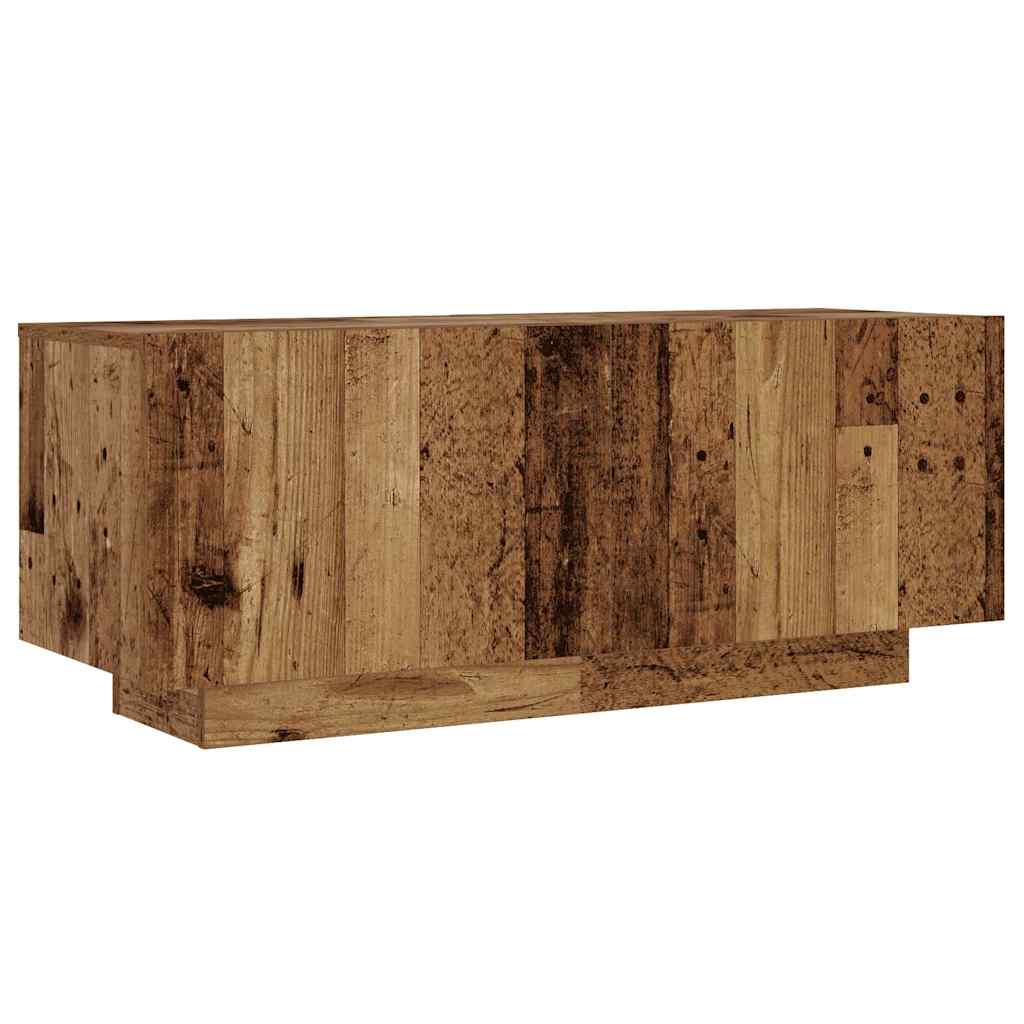 antik fa színű szerelt fa éjjeliszekrény 100 x 35 x 40 cm