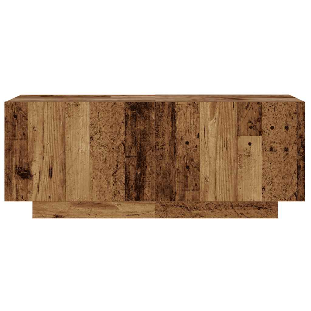 antik fa színű szerelt fa éjjeliszekrény 100 x 35 x 40 cm
