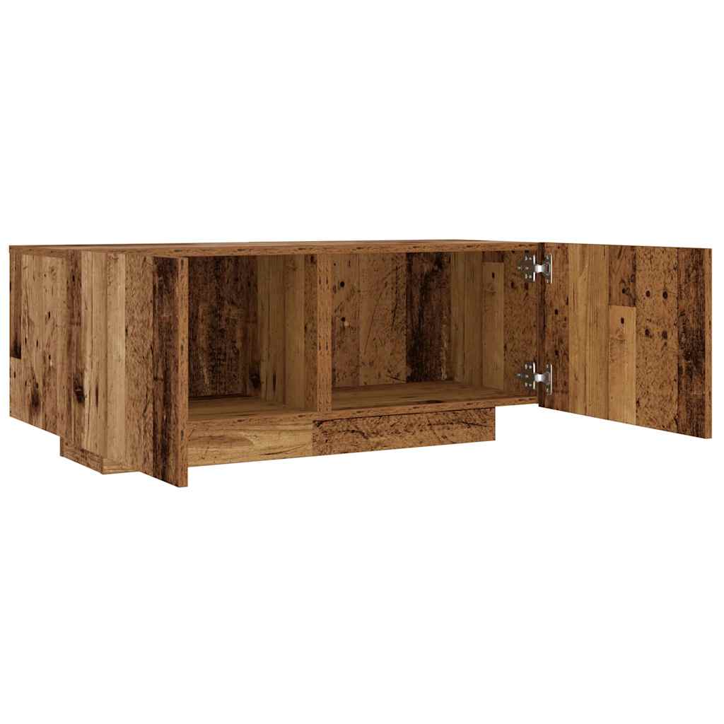antik fa színű szerelt fa éjjeliszekrény 100 x 35 x 40 cm