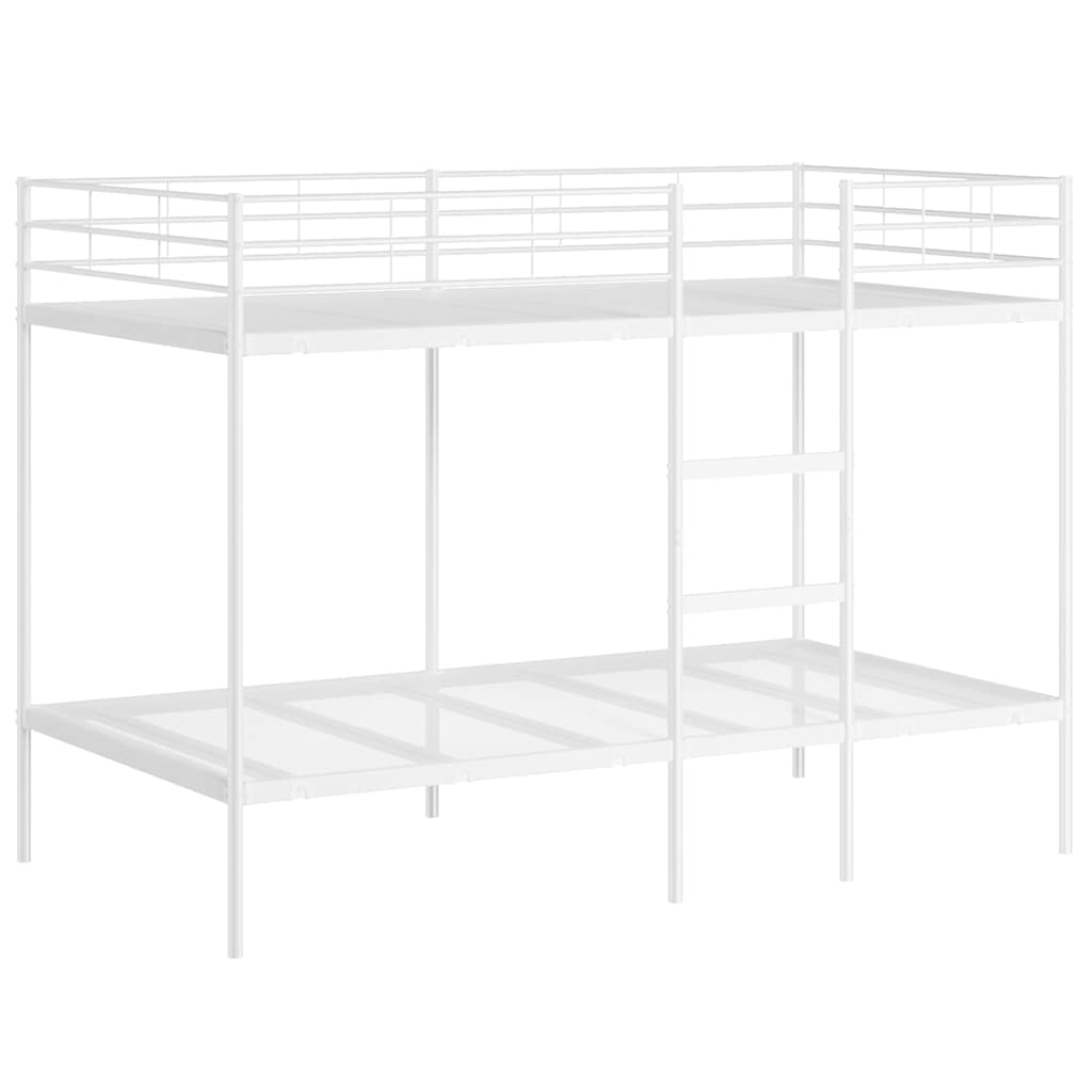 fehér acél emeletes ágy matrac nélkül 100 x 200 cm