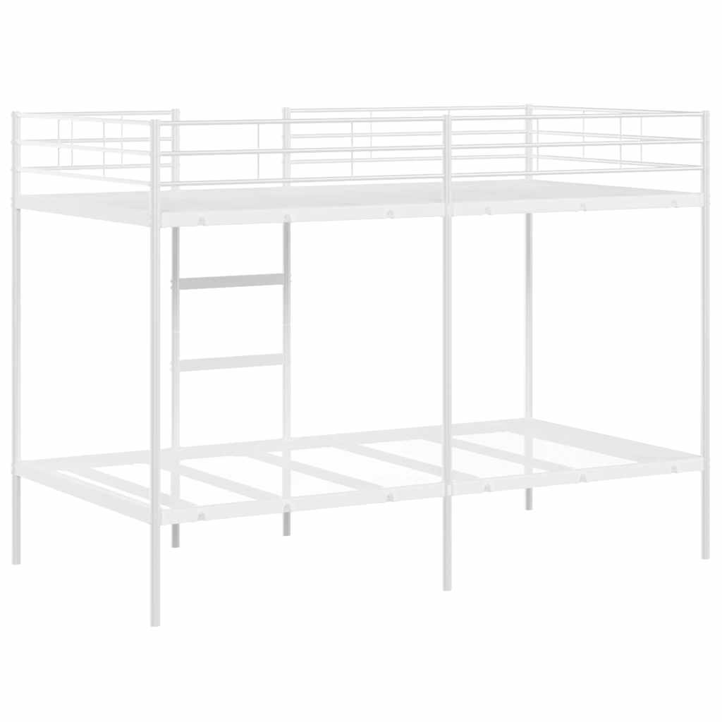 fehér acél emeletes ágy matrac nélkül 100 x 200 cm