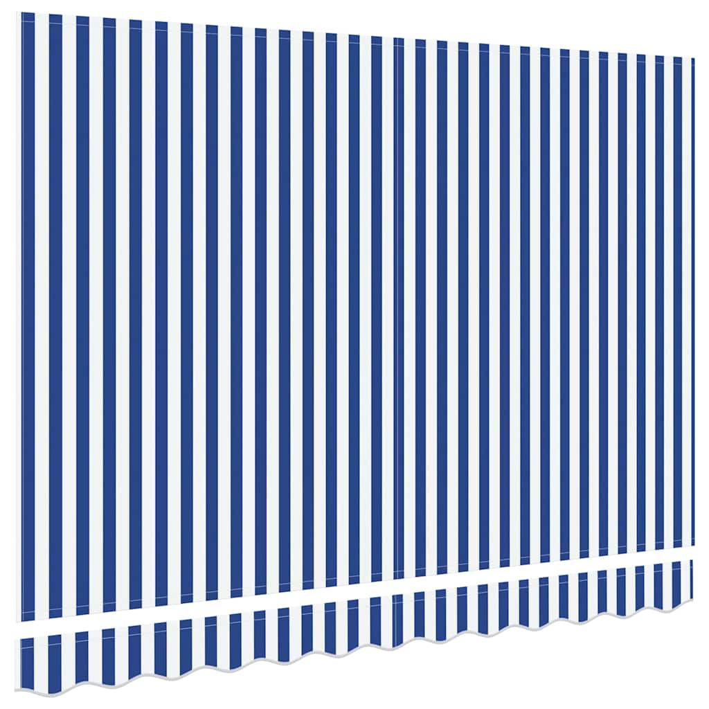 Napellenző ponyva Kék és Fehér 235 x 195 cm Poliészter