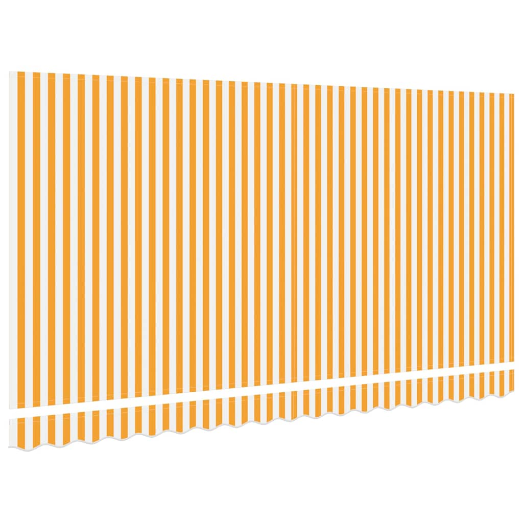 Napellenző ponyva Sárga és Fehér 380 x 195 cm Poliészter