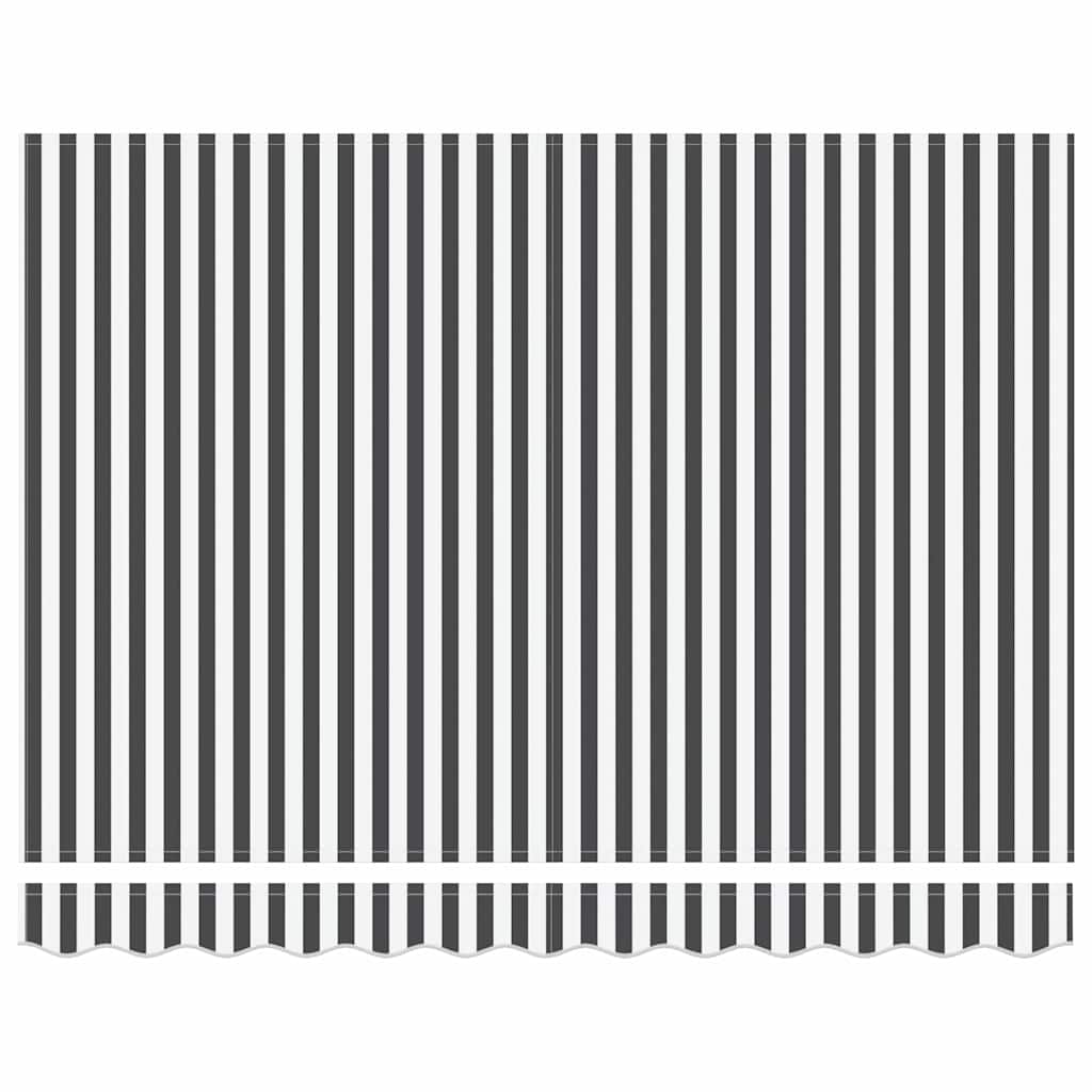 Napellenző ponyva Antracit és Fehér 235 x 195 cm Poliészter