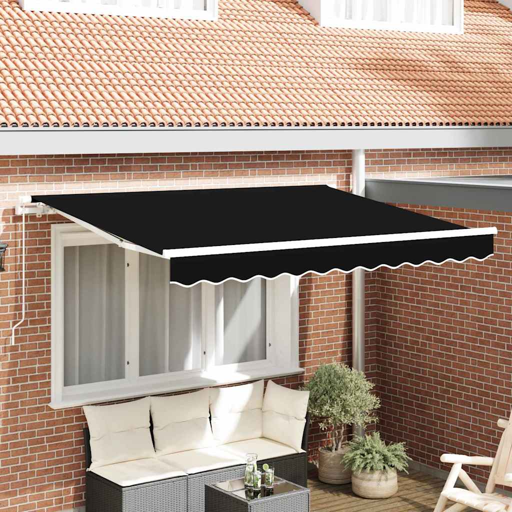 Napellenző ponyva Fekete 330 x 245 cm Poliészter
