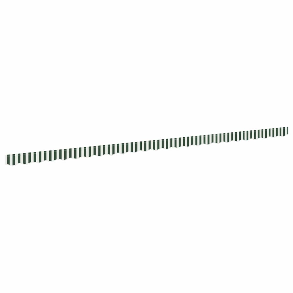 Napellenző díszél csere Zöld és Fehér 580 x 20 cm Poliészter