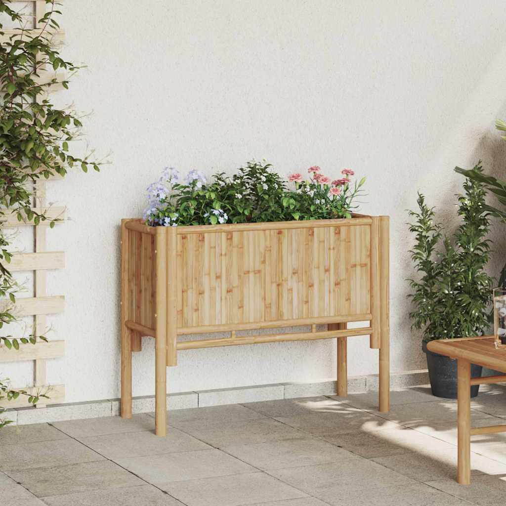 Emelt Ágy Barna 90 x 35 x 70 cm bambusz
