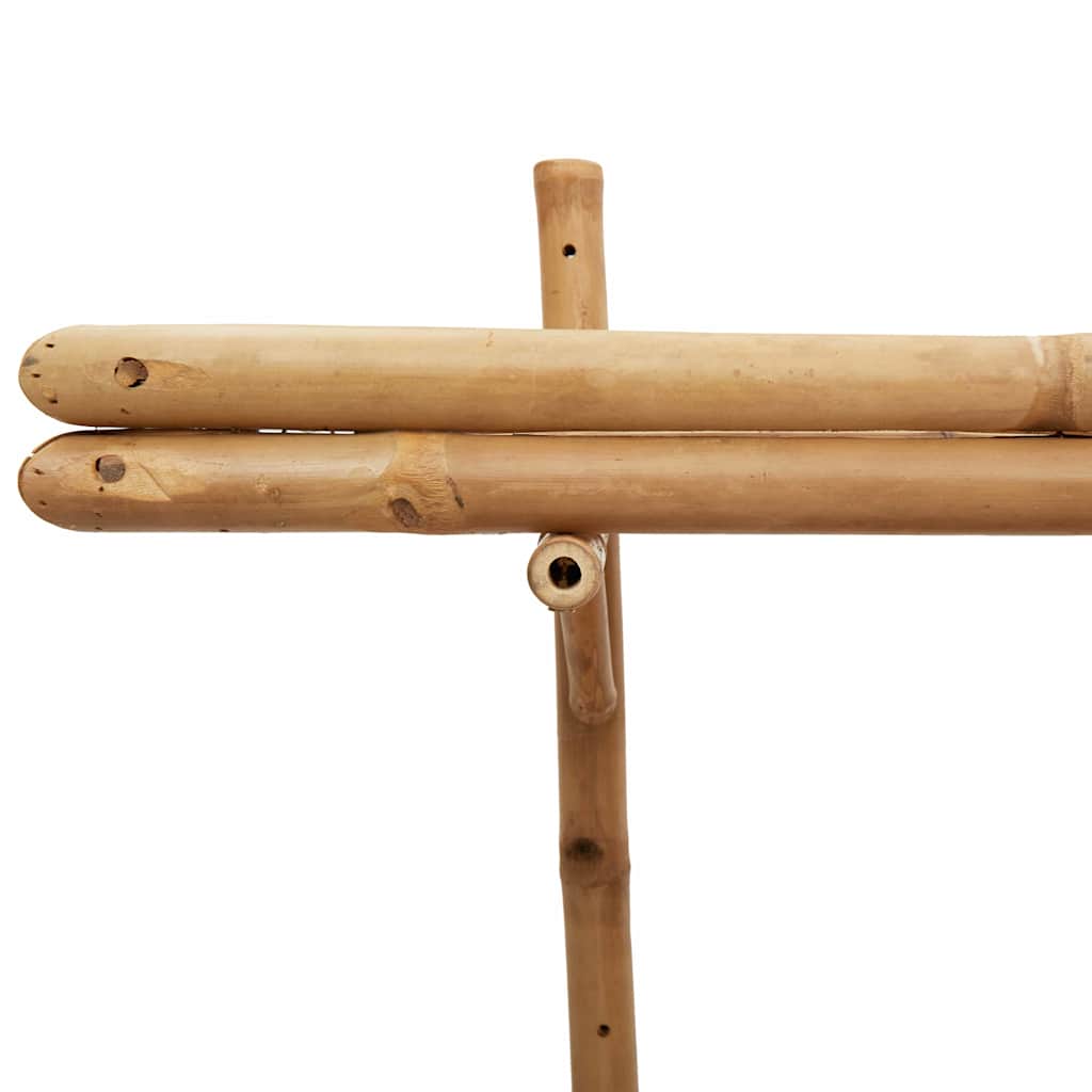 Falpolc polcokkal tárolóval Barna 75 x 26 x 60 cm bambusz