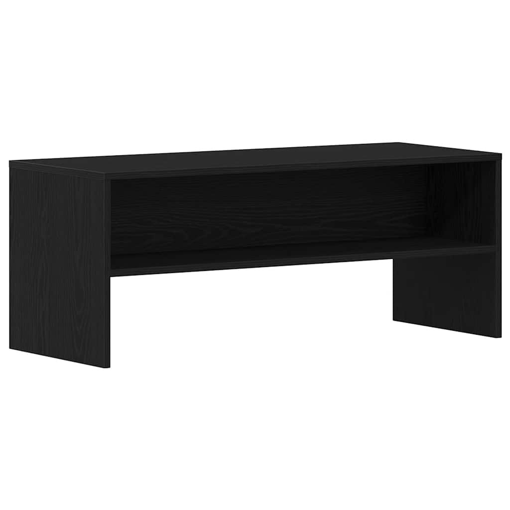 fekete tölgy szerelt fa TV-szekrény 100 x 40 x 40 cm