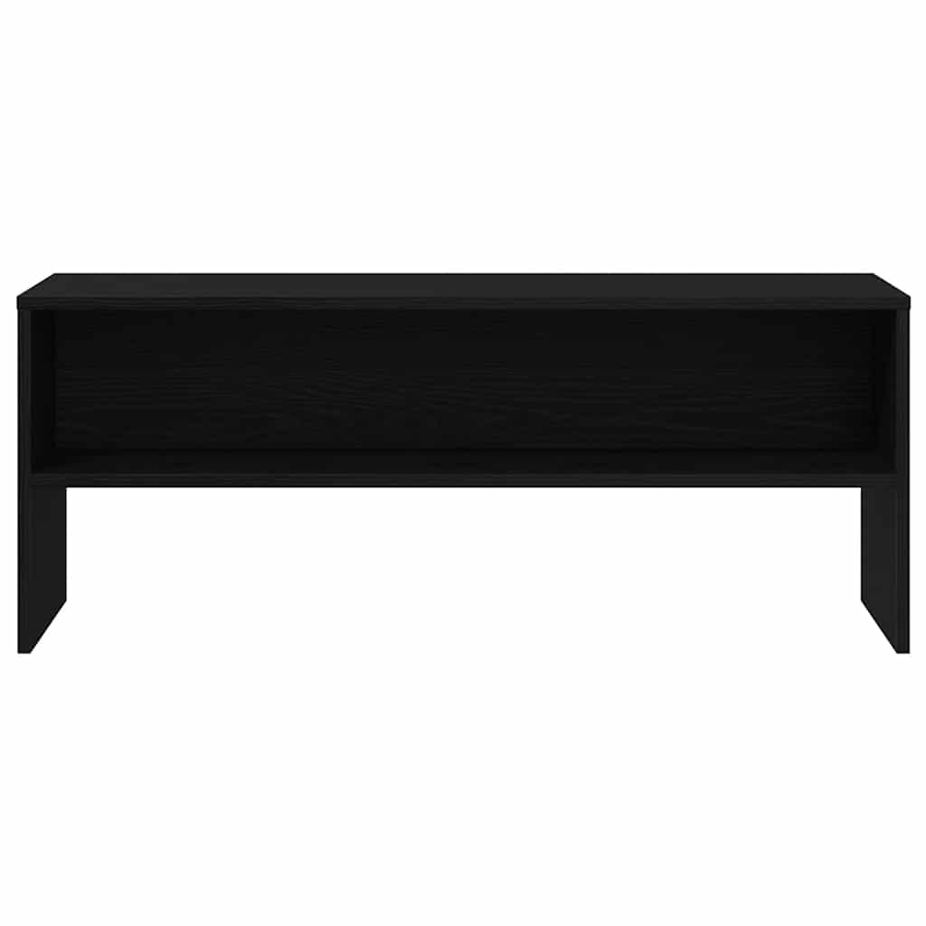 fekete tölgy szerelt fa TV-szekrény 100 x 40 x 40 cm