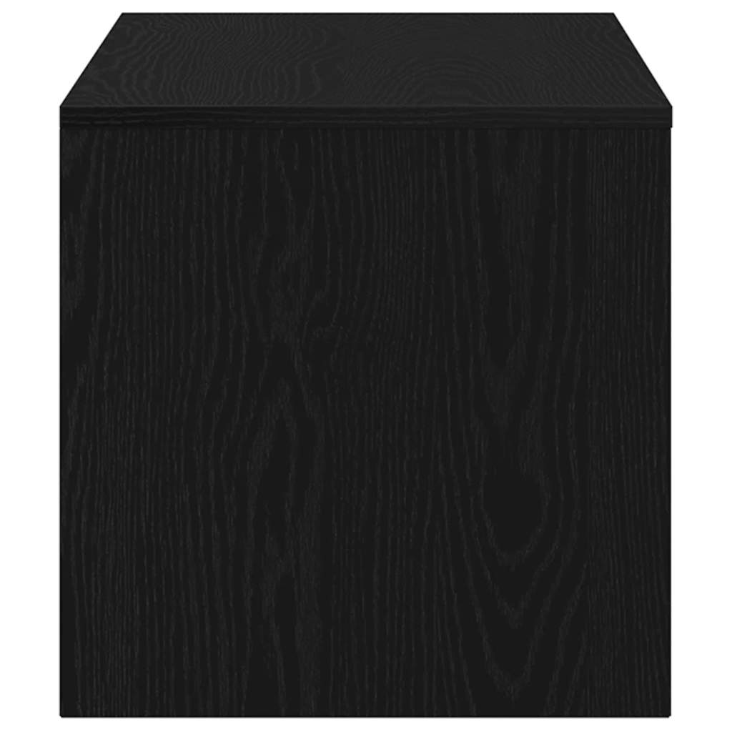 fekete tölgy szerelt fa TV-szekrény 100 x 40 x 40 cm