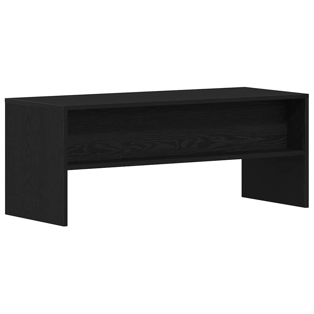 fekete tölgy szerelt fa TV-szekrény 100 x 40 x 40 cm