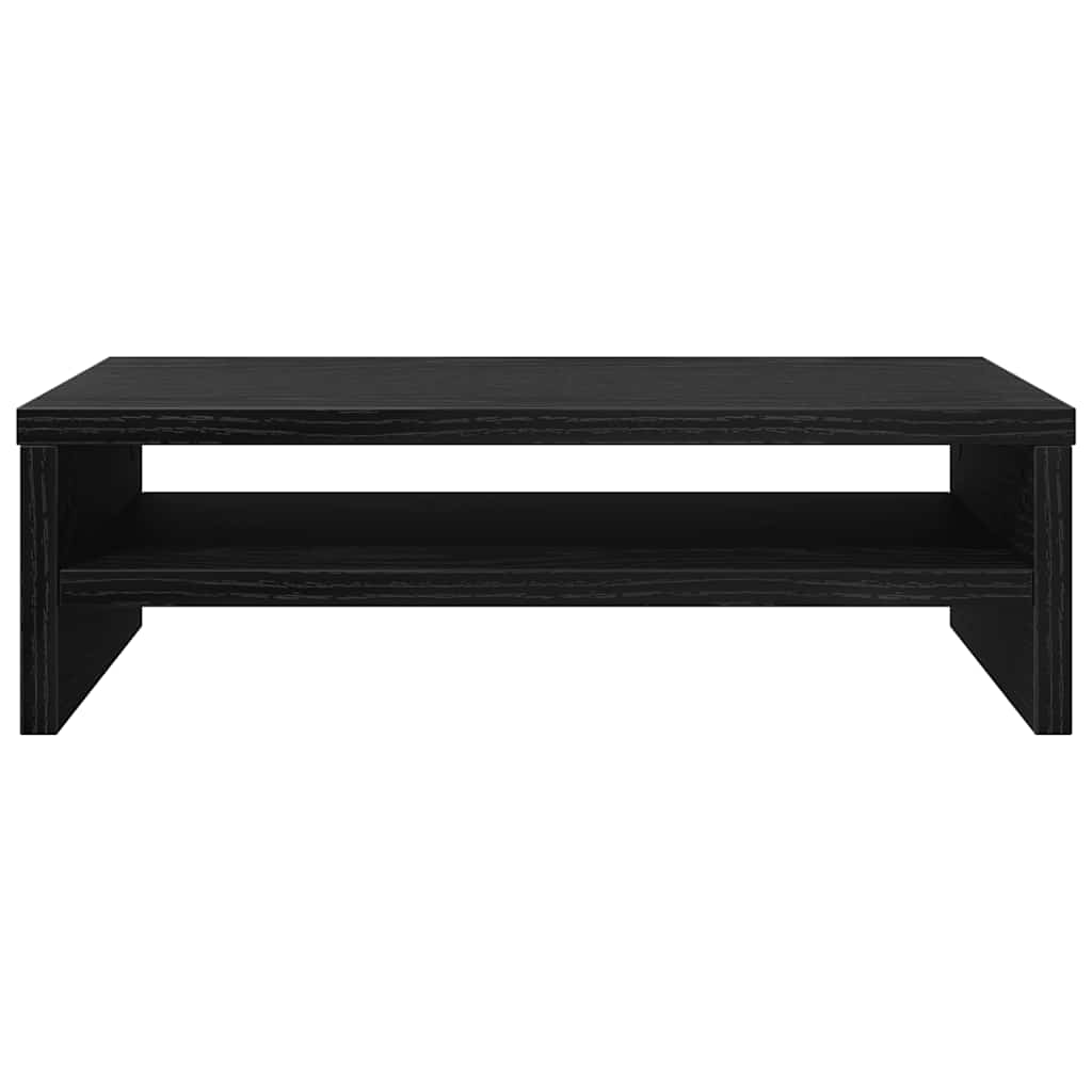 fekete tölgyfa monitorállvány 42 x 24 x 13 cm