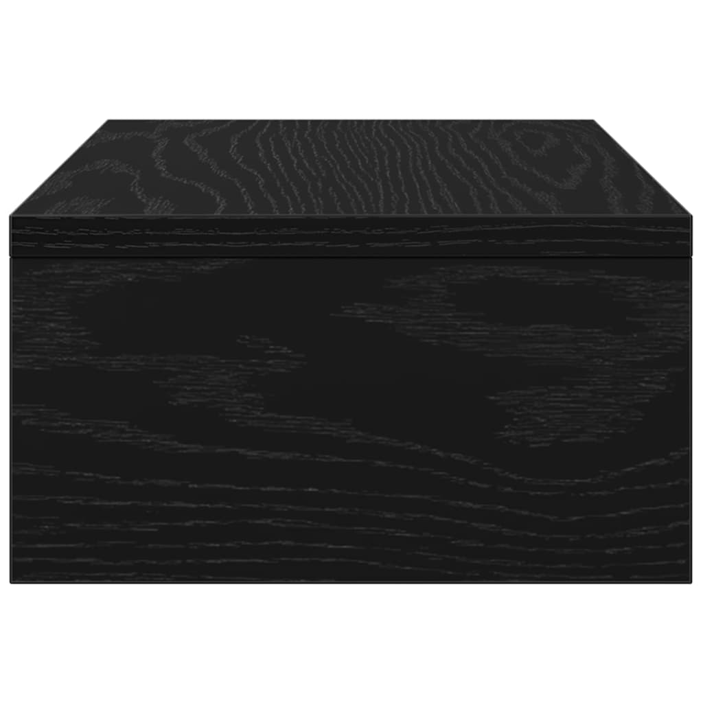 fekete tölgyfa monitorállvány 42 x 24 x 13 cm
