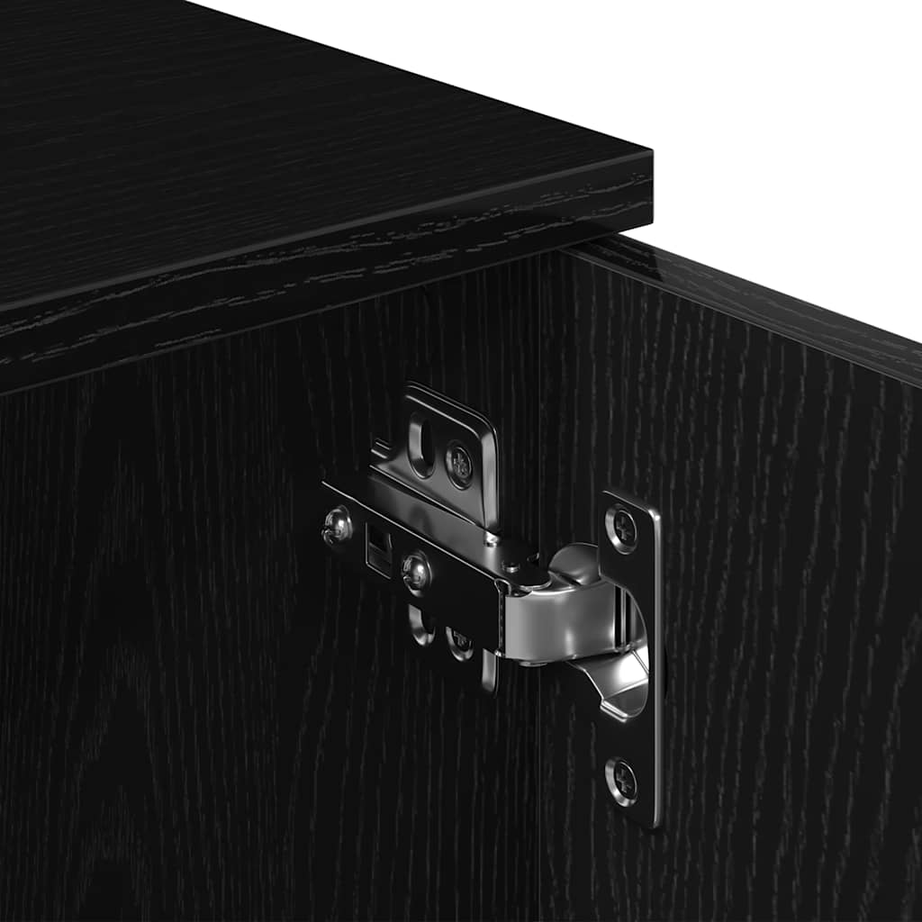 fekete tölgyfa TV-szekrény 102 x 30 x 37,5 cm