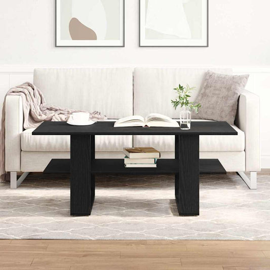 Dohányzóasztal Fekete tölgy 102 x 55 x 42 cm Faanyag