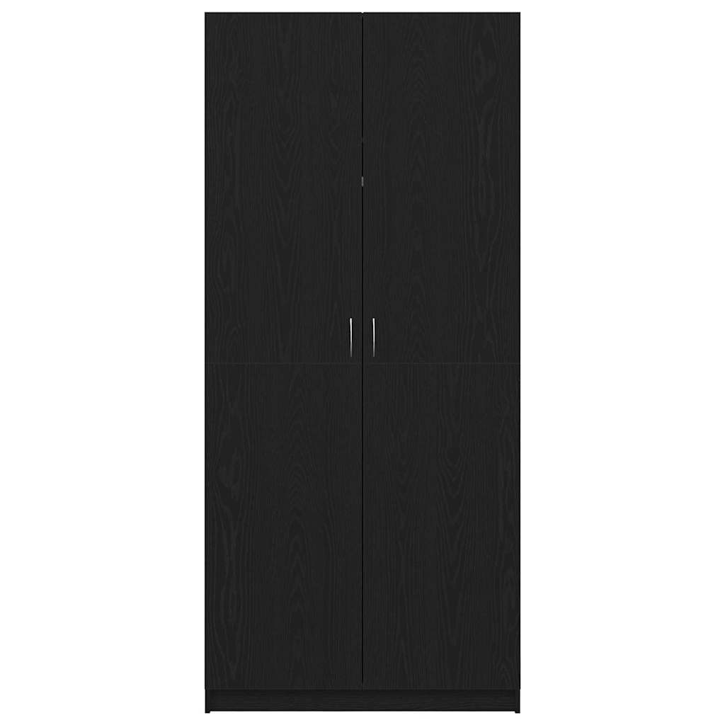 Ruhásszekrény Fekete tölgy 90 x 52 x 200 cm Szerelt Fa