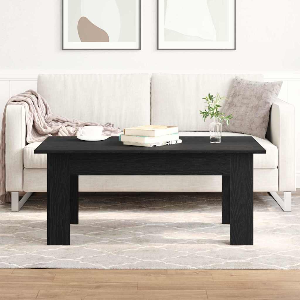 Dohányzóasztal Fekete tölgy 100 x 60 x 42 cm Szerelt Fa