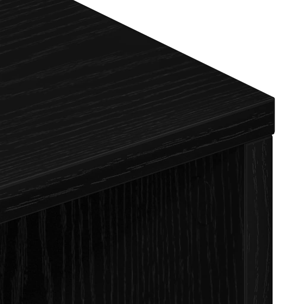 fekete tölgyfa TV-szekrény 120 x 34 x 37 cm