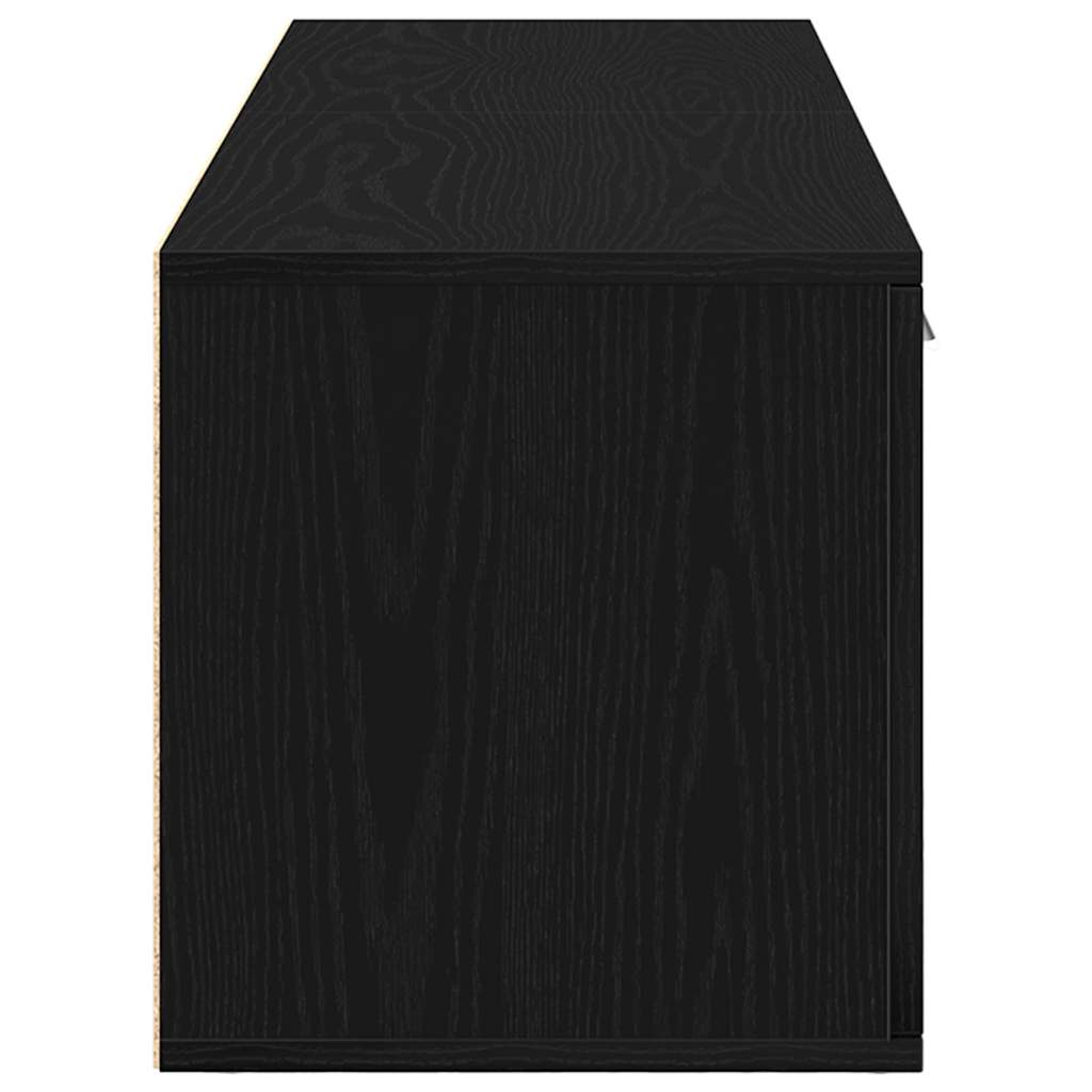 fekete tölgyfa TV-szekrény 120 x 34 x 37 cm
