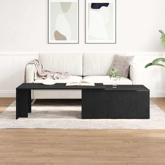 Dohányzóasztal Fekete tölgy 150 x 50 x 35 cm Faanyag