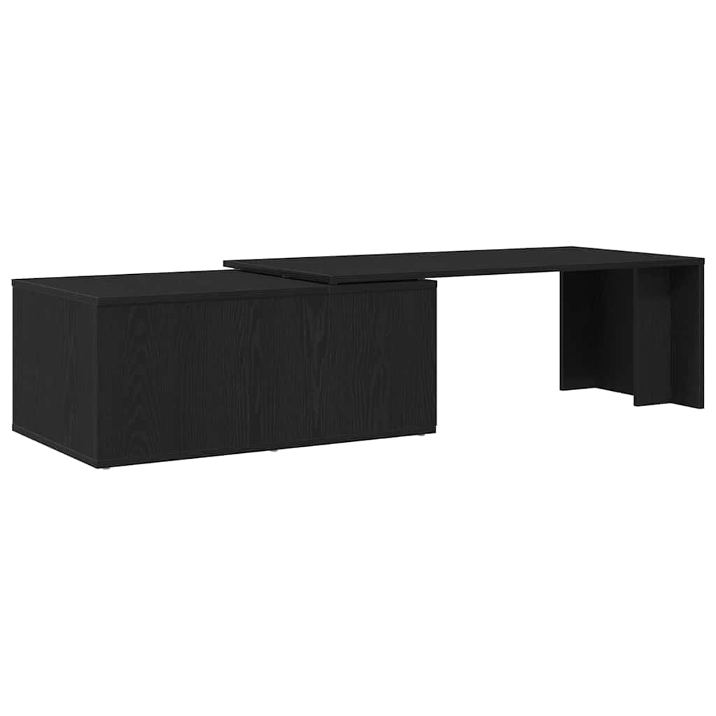 Dohányzóasztal Fekete tölgy 150 x 50 x 35 cm Szerelt Fa