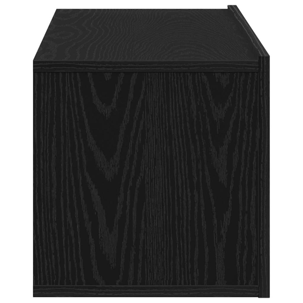 TV szekrény 100 x 30 x 30 cm Fekete tölgy Szerelt Fa