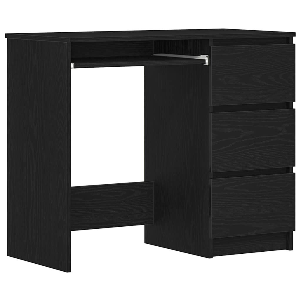 fekete tölgy forgácslap íróasztal 90 x 45 x 76 cm