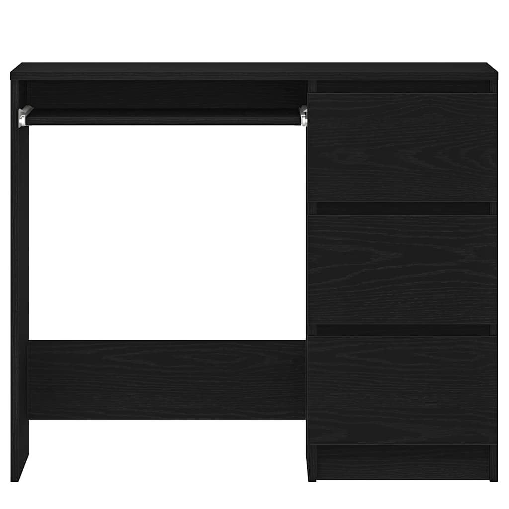 fekete tölgy forgácslap íróasztal 90 x 45 x 76 cm