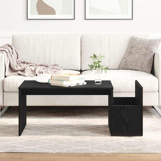 Dohányzóasztal Fekete tölgy 90 x 45 x 35 cm Faanyag