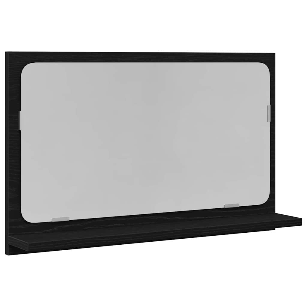 Tükörpolc Fekete tölgy 60 x 10,5 x 37 cm Szerelt Fa