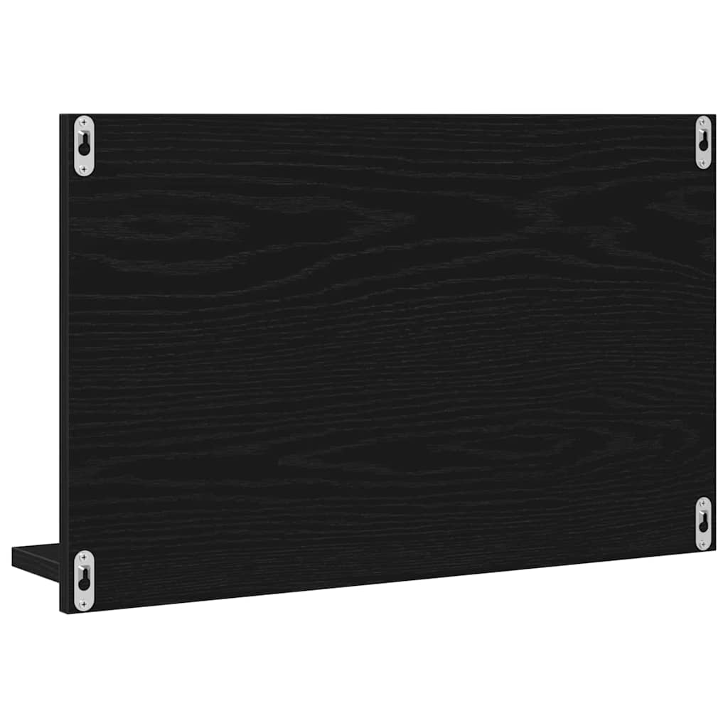 Tükörpolc Fekete tölgy 60 x 10,5 x 37 cm Szerelt Fa