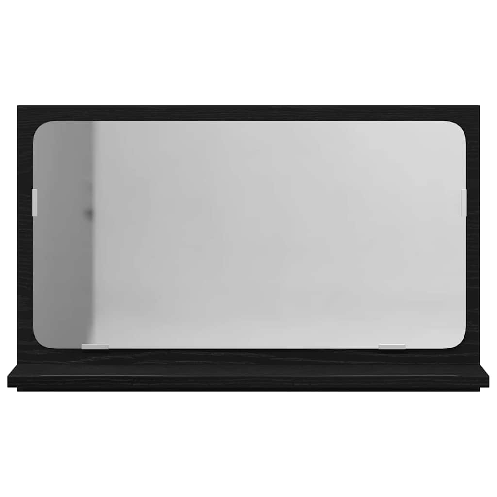 Tükörpolc Fekete tölgy 60 x 10,5 x 37 cm Szerelt Fa