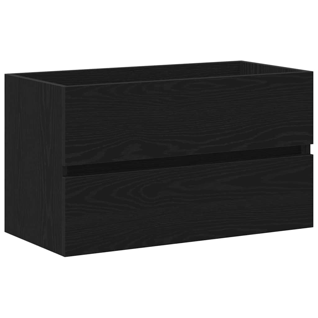 Fürdőszobai mosdószekrény Fekete tölgy 80 x 38,5 x 45 cm