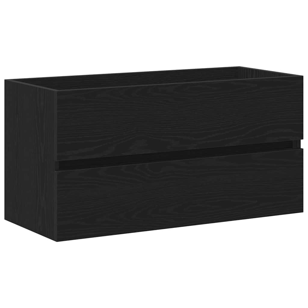 Fürdőszobai mosdószekrény Fekete tölgy 90 x 38,5 x 45 cm