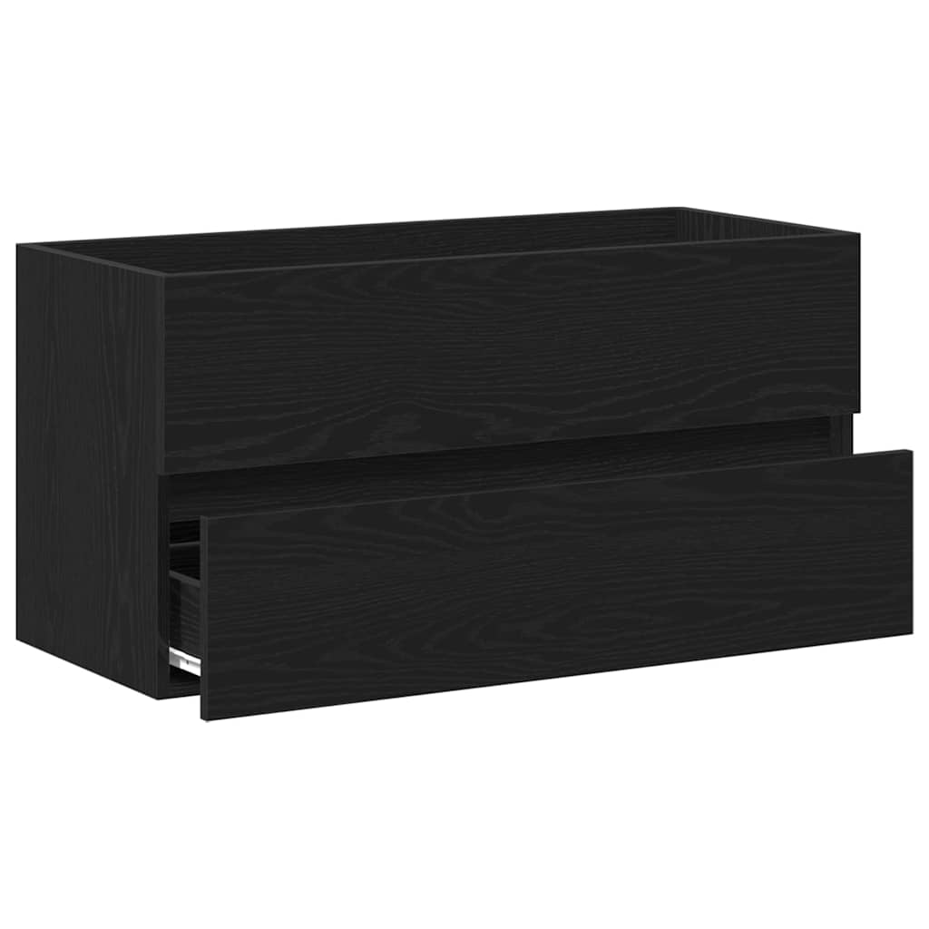 Fürdőszobai mosdószekrény Fekete tölgy 90 x 38,5 x 45 cm
