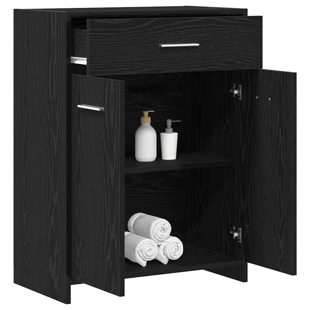 Fürdőszoba Székény Fekete tölgy 60 x 33 x 80 cm Szerelt Fa