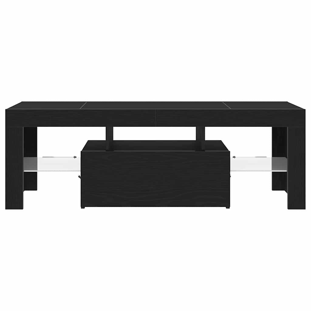 TV szekrény 120 x 35 x 40 cm Fekete tölgy Szerelt Fa