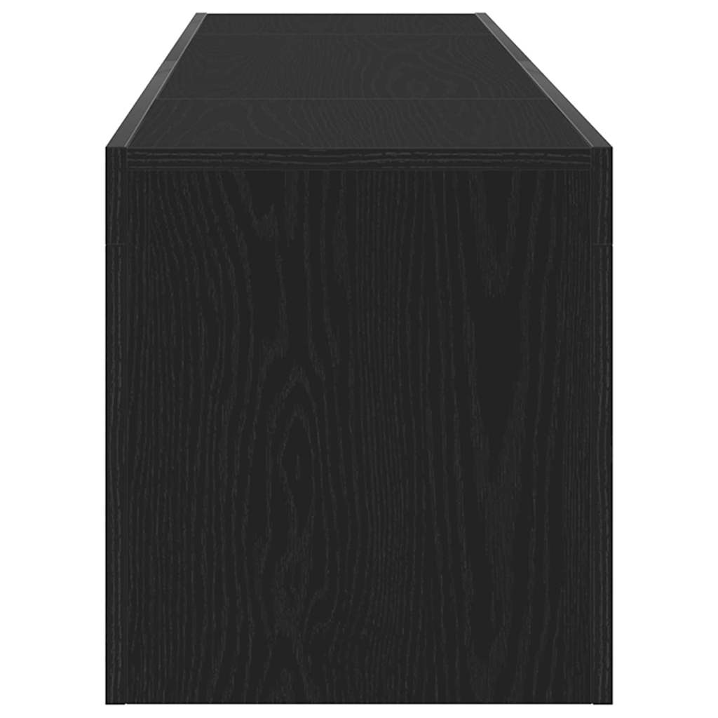 TV szekrény 120 x 35 x 40 cm Fekete tölgy Szerelt Fa