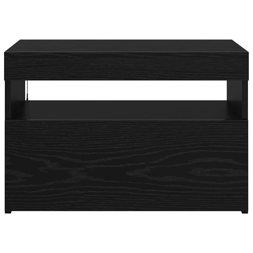 TV szekrény 60 x 35 x 40 cm Fekete tölgy Szerelt Fa