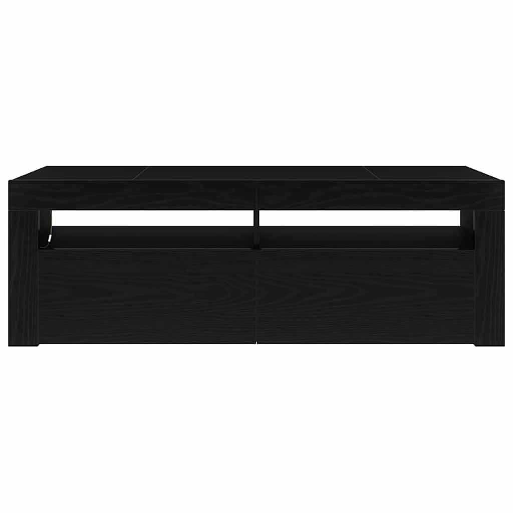 TV szekrény 120 x 35 x 40 cm Fekete tölgy Szerelt Fa
