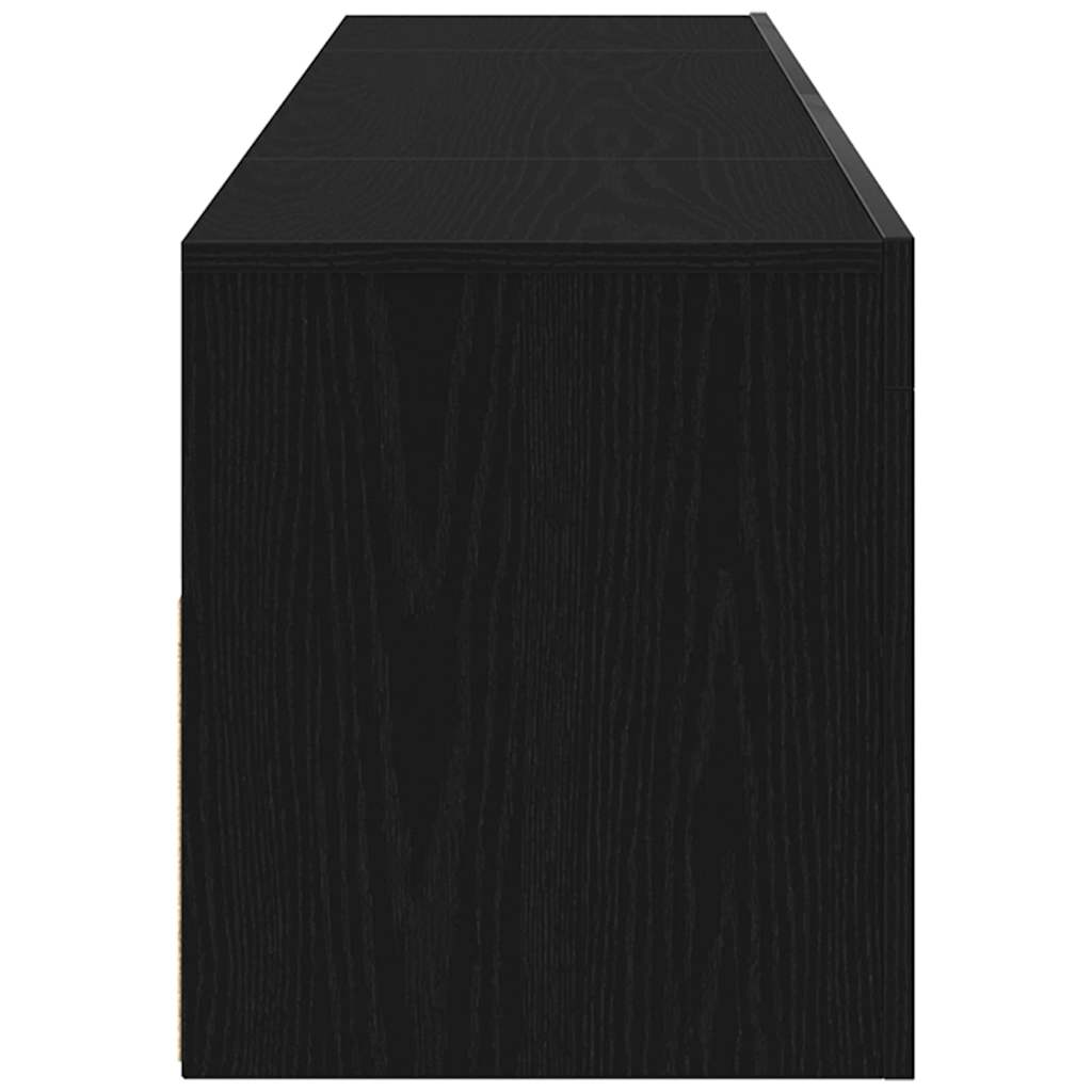 TV szekrény 120 x 35 x 40 cm Fekete tölgy Szerelt Fa