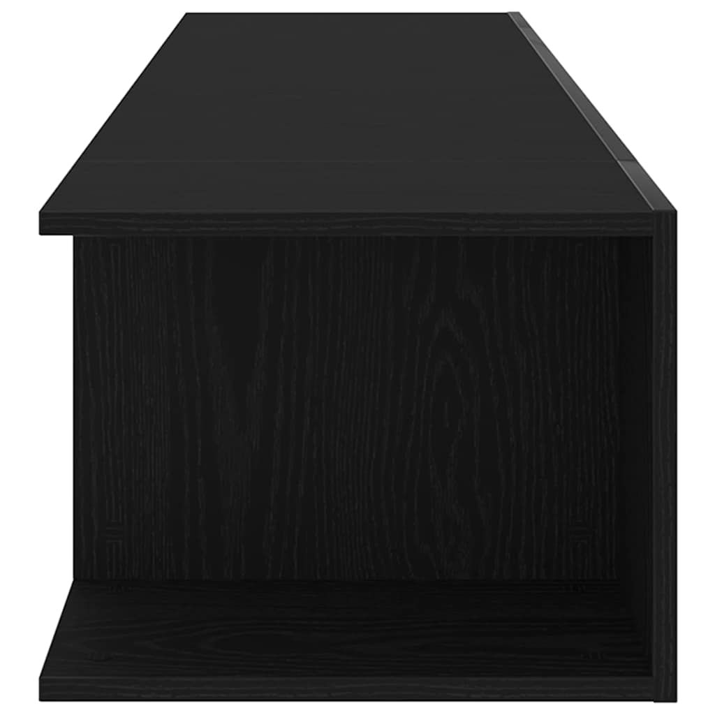 TV szekrény 135 x 39 x 30 cm Fekete tölgy Szerelt Fa