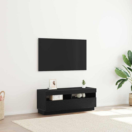 TV szekrény Fekete tölgy 100 x 35 x 40 cm Faanyag
