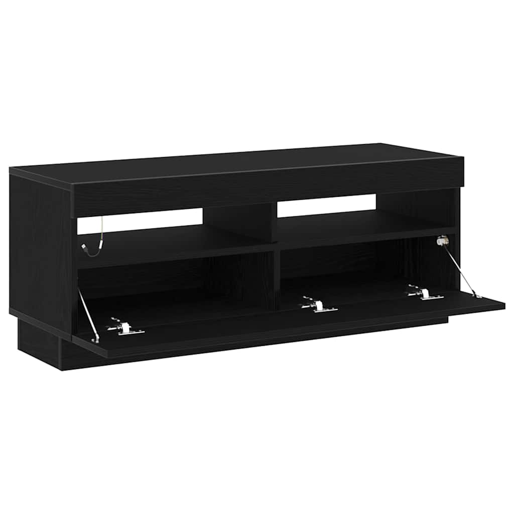 TV szekrény 100 x 35 x 40 cm Fekete tölgy Szerelt Fa