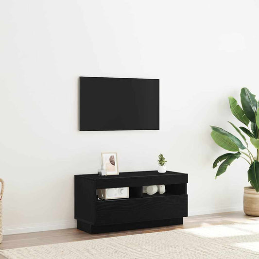 TV szekrény Fekete tölgy 80 x 35 x 40 cm Faanyag